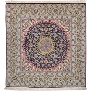 Noue a la main. Origine: Persia / Iran Ispahan soie chaîne Tapis 200x208