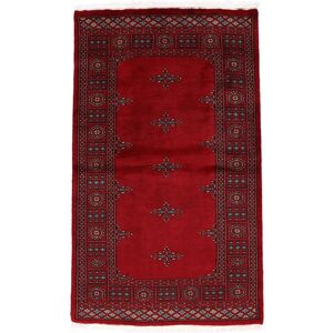 Noué à la main. Origine: Pakistan Tapis Pakistan Boukhara 3Ply Tapis 96X162 Rouge Foncé/Noir (Laine, Pakistan)