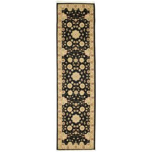 RugVista Farahan Ziegler Tapis - Noir 80x300