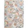 RugVista Rusty Flowers Tapis - Gris / Rouge rouille 160x230