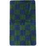 RugVista Luca Chess tapis de bain - Bleu foncé / Vert foncé 67x117