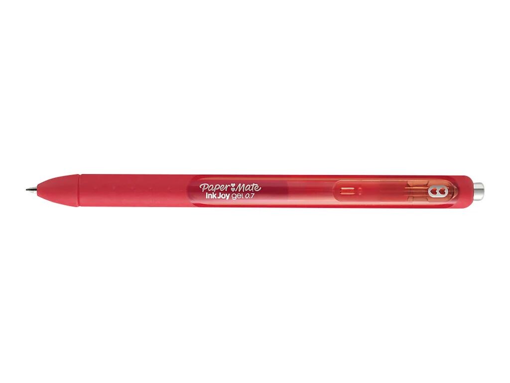 Paper Mate Stylo roller rétractable - Rouge - Inkjoy Gel - Pointe moyenne - Paper Mate