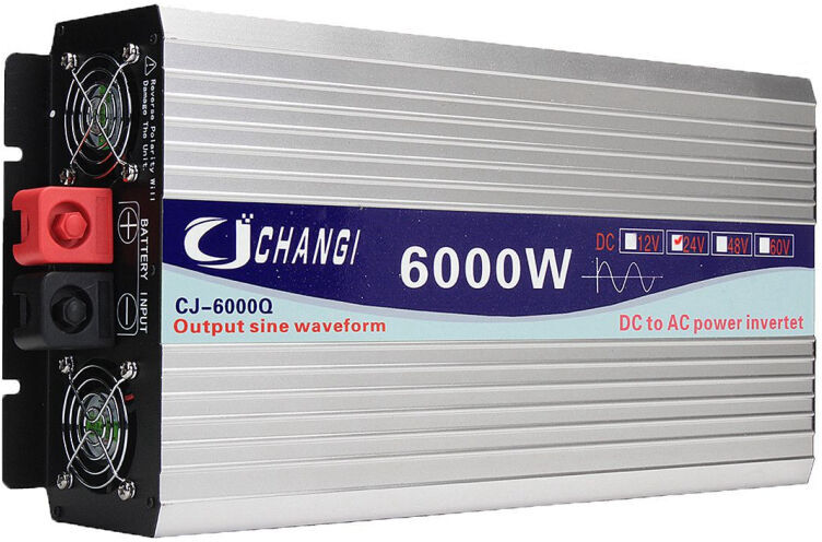 Augienb - Onduleur à tension intelligent DC 24V à AC 110V 60Hz (blanc, Augienb - Onduleur à tension intelligent DC 24V à AC 110V 60Hz (blanc,