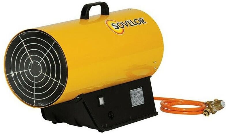 SOVELOR Chauffage air pulsé mobile gaz propane à combustion directe allumage SOVELOR Chauffage air pulsé mobile gaz propane à combustion directe allumage