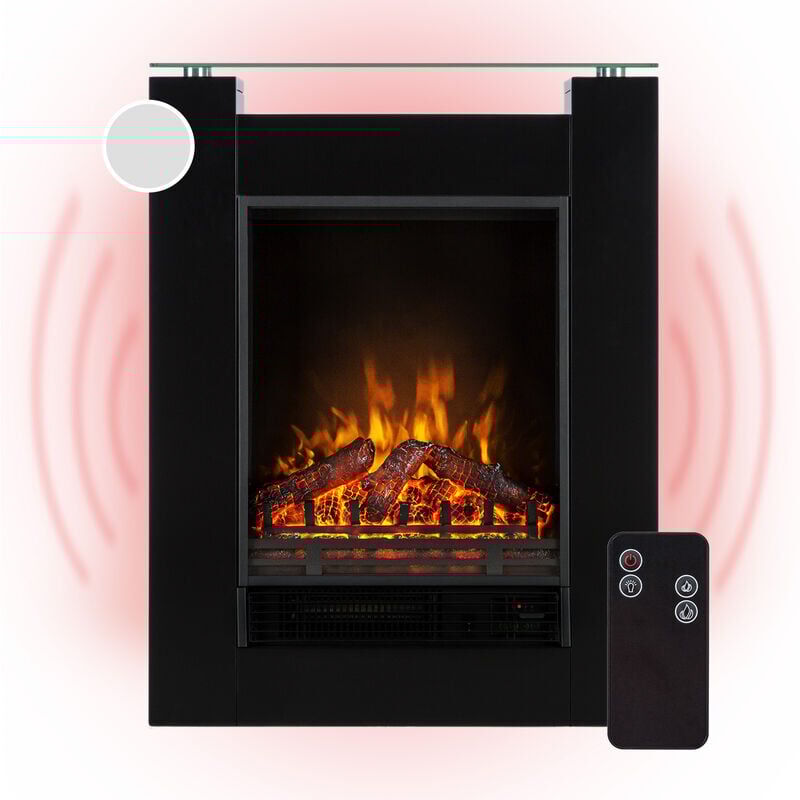 KLARSTEIN Studio 5 Cheminée électrique radiateur soufflant 900W /1800W - noir KLARSTEIN Studio 5 Cheminée électrique radiateur soufflant 900W /1800W - noir