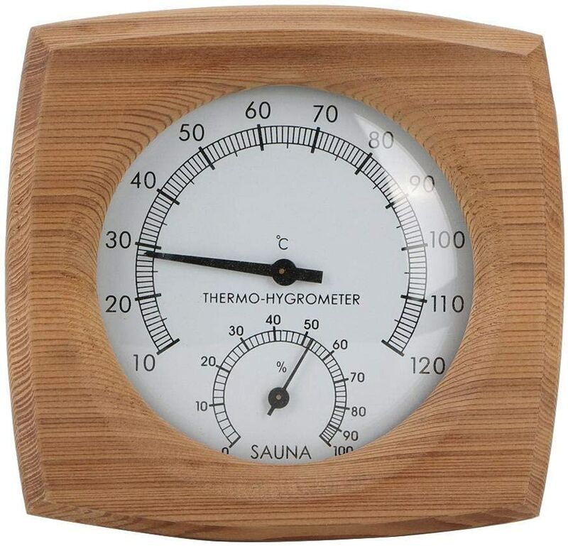 Bares - 2-In-1Sauna Température Cèdre Bois Thermomètre Hygromètre Bares - 2-In-1Sauna Température Cèdre Bois Thermomètre Hygromètre