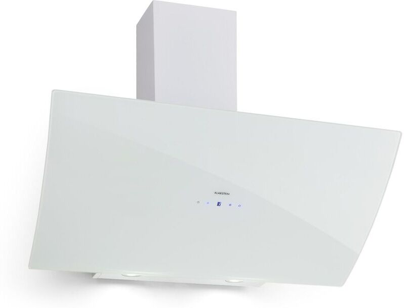 Klarstein Annabelle 90 Hotte murale 90cm 650m³h classe B verre blanc Klarstein Annabelle 90 Hotte murale 90cm 650m³h classe B verre blanc