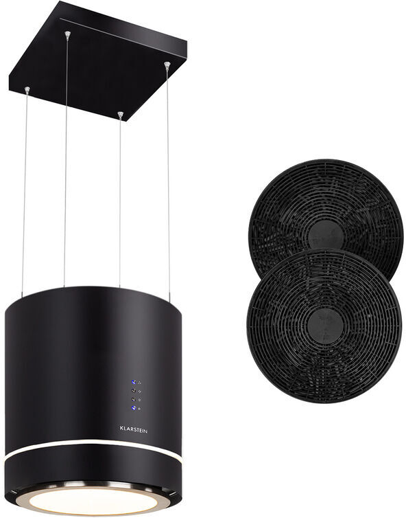 Klarstein Tron Ambience Hotte îlot aspirante Ø 38 cm 540 m³/h classe A Klarstein Tron Ambience Hotte îlot aspirante Ø 38 cm 540 m³/h classe A