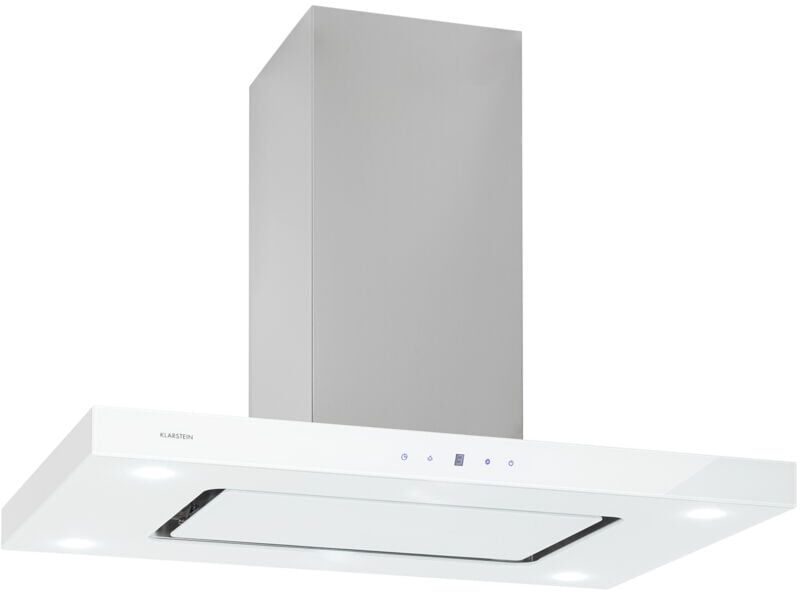 Klarstein Valeria hotte îlot 90 cm 650 m³/h tactile CEE A LED verre Klarstein Valeria hotte îlot 90 cm 650 m³/h tactile CEE A LED verre