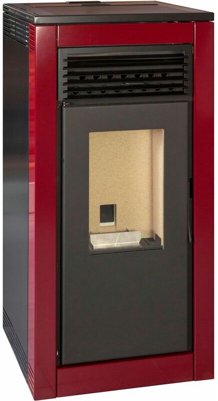 ESCALOR Poêle à granulés FRIDA 12kW rouge ESCALOR Poêle à granulés FRIDA 12kW rouge
