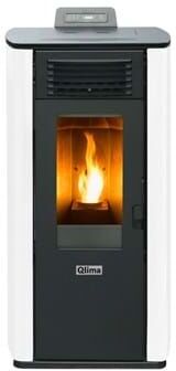 Qlima - Poele à granulés de bois blanc FIORINA 74 S LINE - 7645W Qlima - Poele à granulés de bois blanc FIORINA 74 S LINE - 7645W