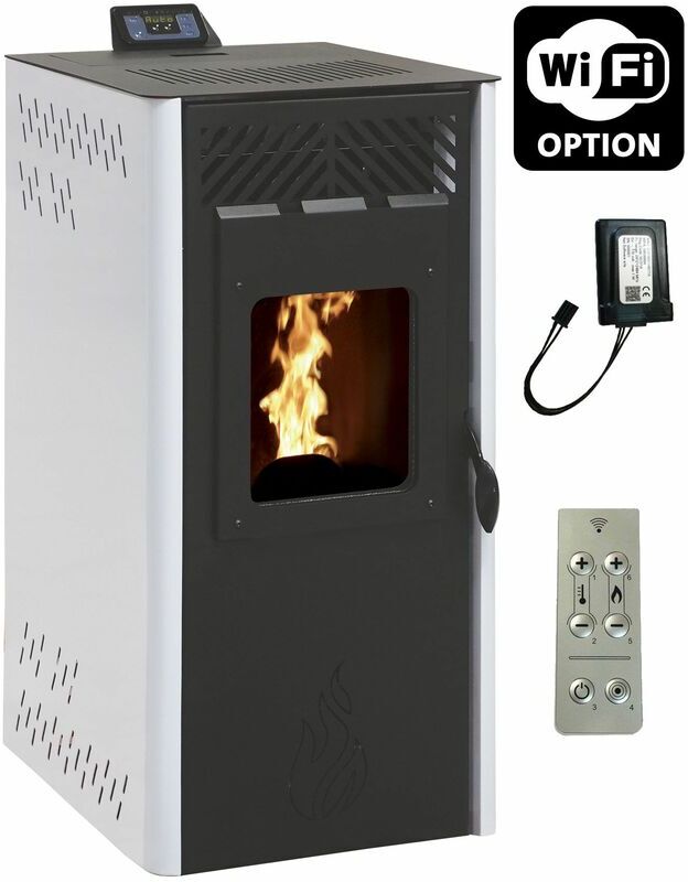 S.I. Poêle à granulés AIR FIREPLACE 11kW blanc - S.i. S.I. Poêle à granulés AIR FIREPLACE 11kW blanc - S.i.