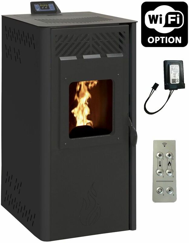 S.I. Poêle à granulés AIR FIREPLACE 11kW noir - S.i. S.I. Poêle à granulés AIR FIREPLACE 11kW noir - S.i.