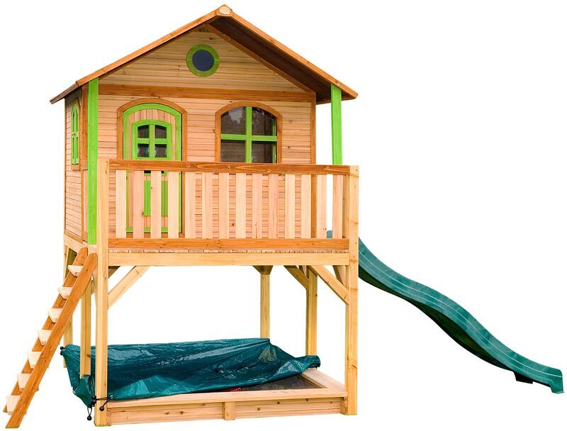 AXI Marc Maison Enfant avec Bac à Sable & Toboggan vert   Aire de Jeux AXI Marc Maison Enfant avec Bac à Sable & Toboggan vert   Aire de Jeux