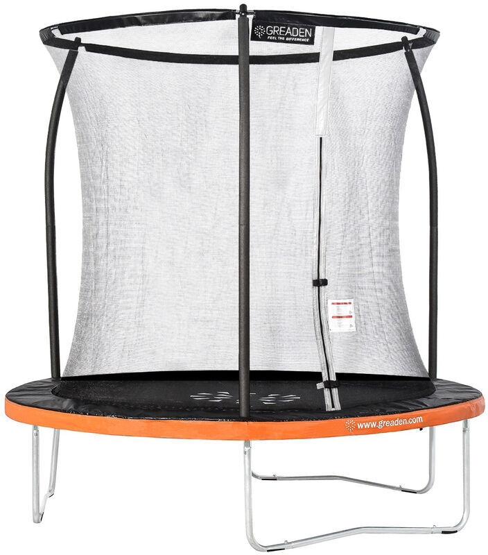GREADEN Trampoline de jardin Freestyle Orange 250 fitness extérieur Ø GREADEN Trampoline de jardin Freestyle Orange 250 fitness extérieur Ø