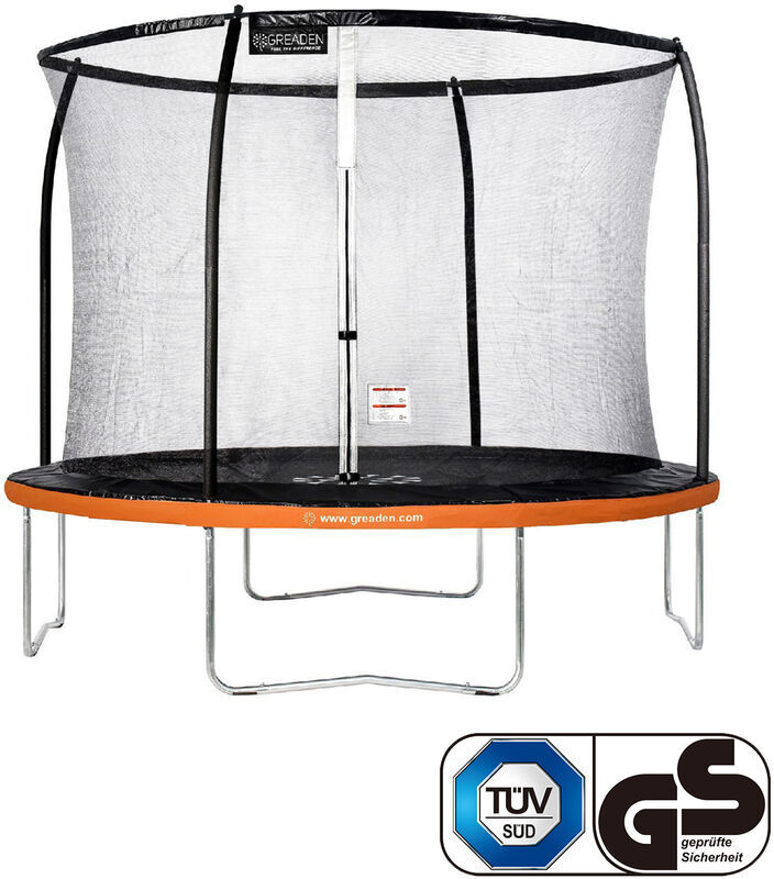 GREADEN Trampoline de jardin Freestyle Orange 305 fitness extérieur Ø GREADEN Trampoline de jardin Freestyle Orange 305 fitness extérieur Ø