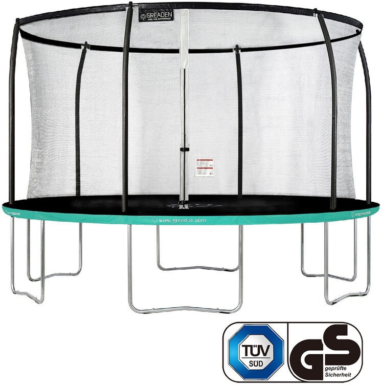 GREADEN Trampoline de jardin Freestyle Vert 430 fitness extérieur Ø GREADEN Trampoline de jardin Freestyle Vert 430 fitness extérieur Ø