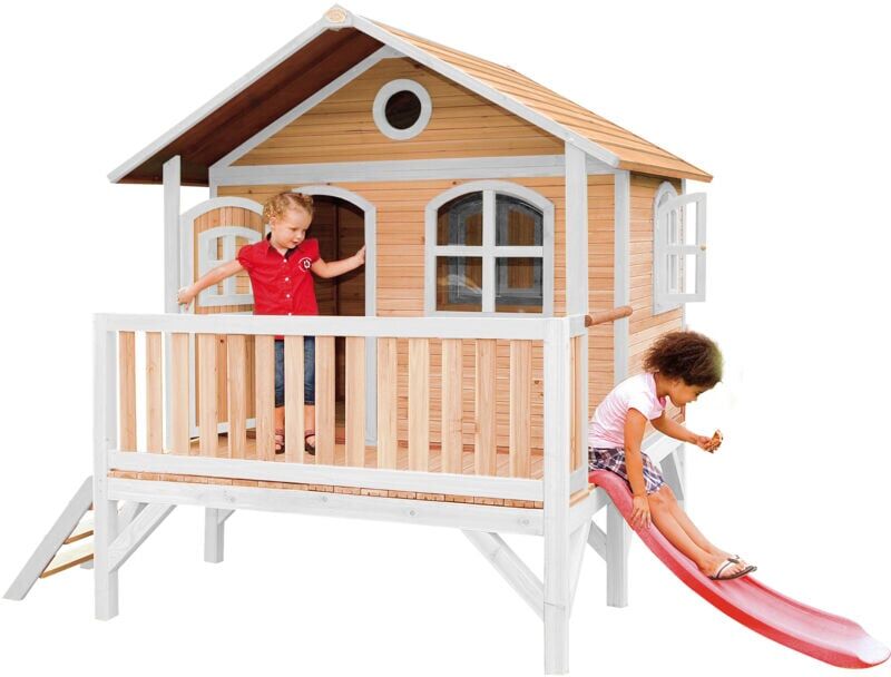 AXI Stef Maison Enfant avec Toboggan rouge   Aire de Jeux pour AXI Stef Maison Enfant avec Toboggan rouge   Aire de Jeux pour