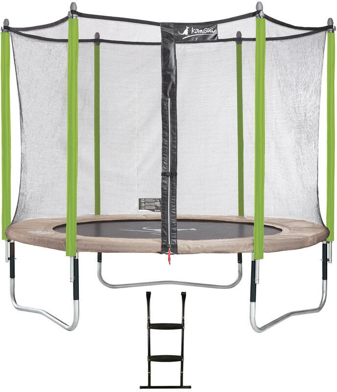 Kangui - Trampoline de jardin 305 cm + filet de sécurité + échelle Kangui - Trampoline de jardin 305 cm + filet de sécurité + échelle