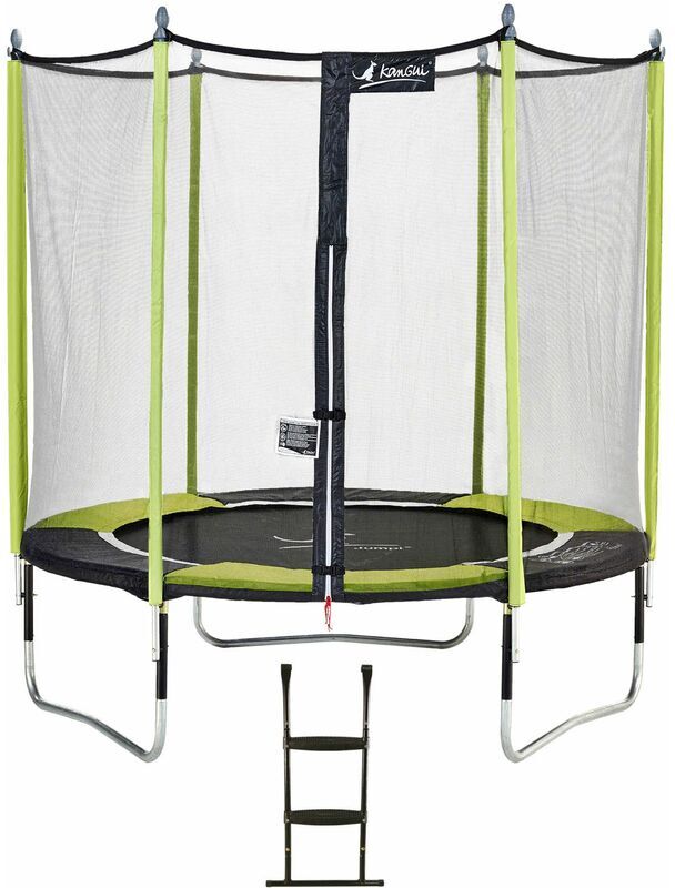 Kangui - Trampoline de jardin 244 cm + filet de sécurité + échelle Kangui - Trampoline de jardin 244 cm + filet de sécurité + échelle
