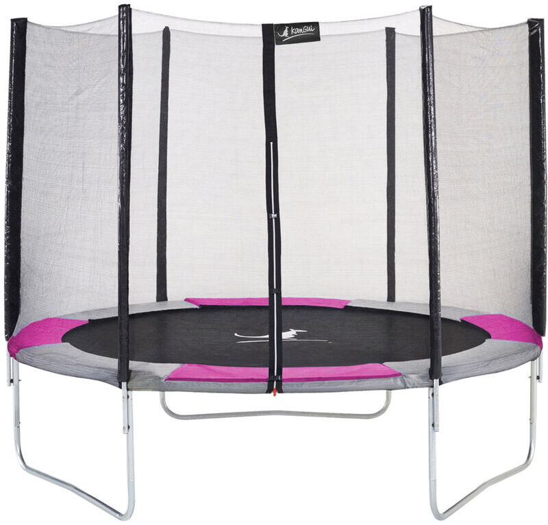 Kangui - Trampoline rond Ø300cm avec filet de sécurité- RALLI 300 - Rose Kangui - Trampoline rond Ø300cm avec filet de sécurité- RALLI 300 - Rose