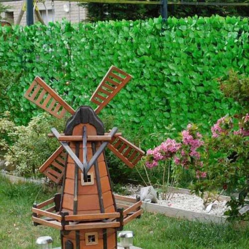 ATOUT LOISIR Haie végétale artificielle feuillage rosier , Long 21 m, Hauteur 1 m ATOUT LOISIR Haie végétale artificielle feuillage rosier , Long 21 m, Hauteur 1 m