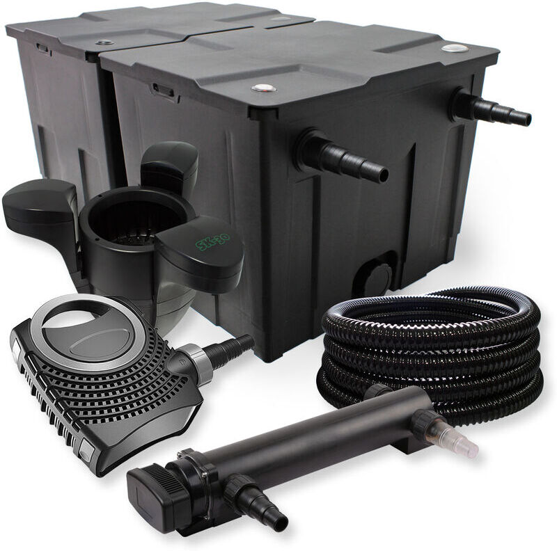 Wiltec - SunSun Kit de filtration de bassin 60000l 24W UV Stérilisateur Wiltec - SunSun Kit de filtration de bassin 60000l 24W UV Stérilisateur