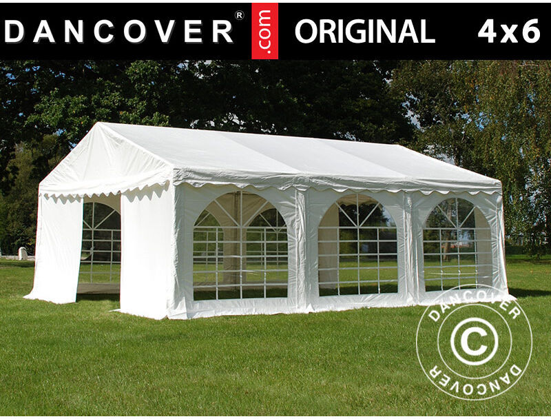 DANCOVER Tente de réception Original 4x6m PVC, Blanc DANCOVER Tente de réception Original 4x6m PVC, Blanc