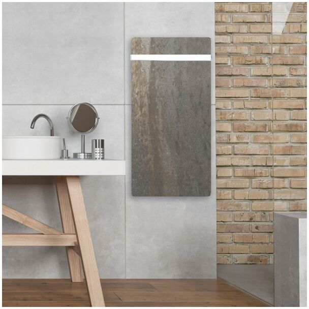 VALDEROMA Sèche-serviettes à inertie TACTILO Vertical Terre Lunaire 1000W VALDEROMA Sèche-serviettes à inertie TACTILO Vertical Terre Lunaire 1000W