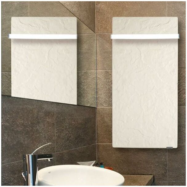 VALDEROMA Sèche-serviettes TOUCH SILICIUM Ardoise Blanche 800W Vertical VALDEROMA Sèche-serviettes TOUCH SILICIUM Ardoise Blanche 800W Vertical