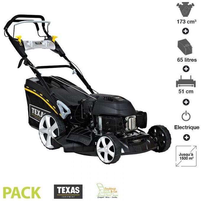 Texas - Tondeuse thermique tractée 173 cc 4,4cv démarrage électrique Texas - Tondeuse thermique tractée 173 cc 4,4cv démarrage électrique