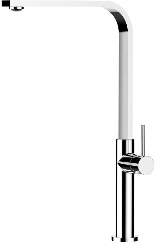 Vizio - Mitigeur de cuisine chrome robinet bec plat pivotant 360 design Vizio - Mitigeur de cuisine chrome robinet bec plat pivotant 360 design