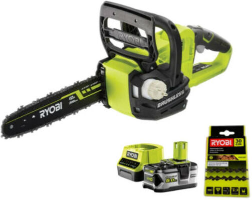 RYOBI Pack RYOBI Tronçonneuse 18V OnePlus OCS1830 - 1 batterie 5.0Ah - 1 RYOBI Pack RYOBI Tronçonneuse 18V OnePlus OCS1830 - 1 batterie 5.0Ah - 1