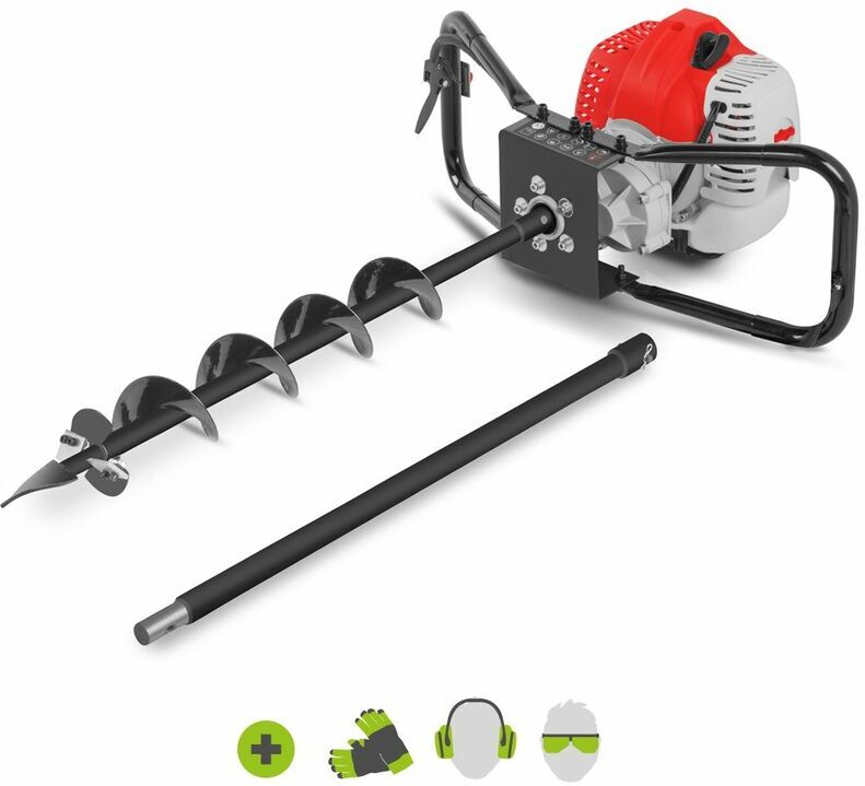 GREENCUT Tarières thermiques GD750X-1 moteur à essence 75cc 5.2cv, avec 1 mèche GREENCUT Tarières thermiques GD750X-1 moteur à essence 75cc 5.2cv, avec 1 mèche