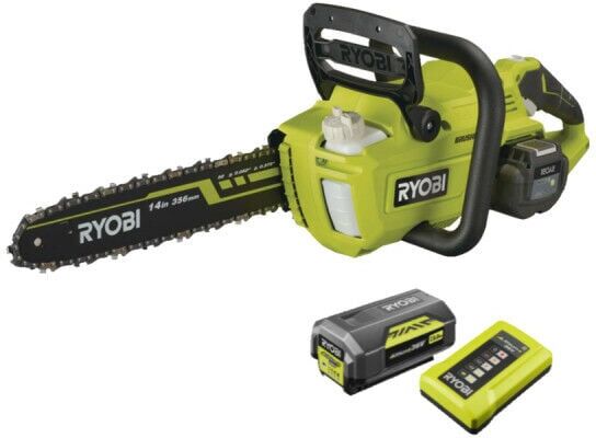RYOBI Tronçonneuse RYOBI 36V LithiumPlus Brushless - 1 batterie 5.0Ah - 1 RYOBI Tronçonneuse RYOBI 36V LithiumPlus Brushless - 1 batterie 5.0Ah - 1