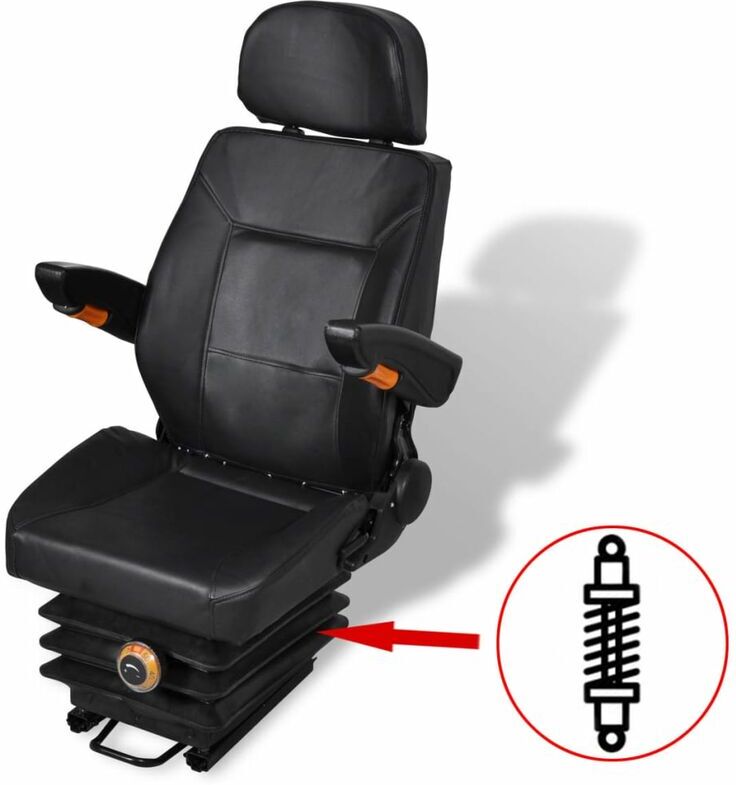 True Deal Siège de tracteur avec suspension True Deal Siège de tracteur avec suspension