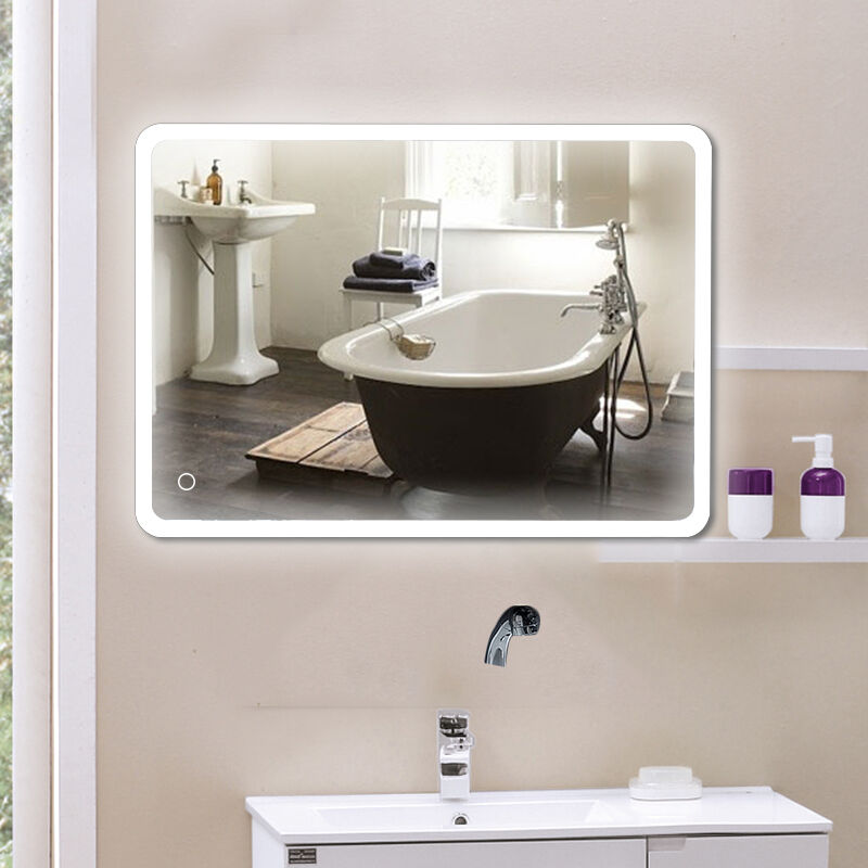 Oobest - Miroir salle de bain avec éclairage miroir LCD pour salle de Oobest - Miroir salle de bain avec éclairage miroir LCD pour salle de