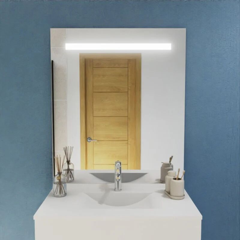 ELEGANCE Miroir 90x105 cm - rétro-éclairant à LED et interrupteur sensitif