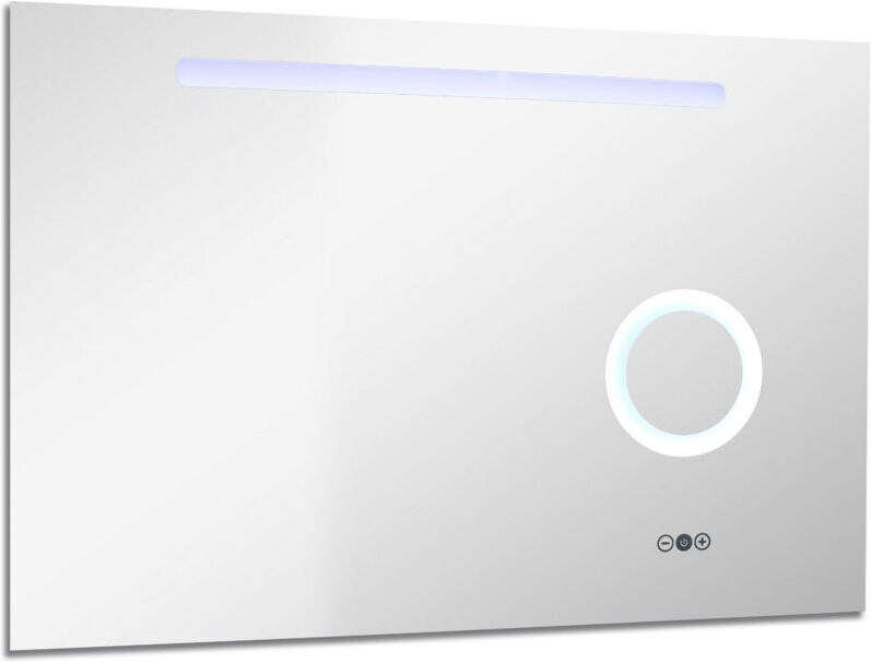 Ondee - Miroir rétro-éclairant FROYA - Argent - 120x70cm - Verre Ondee - Miroir rétro-éclairant FROYA - Argent - 120x70cm - Verre