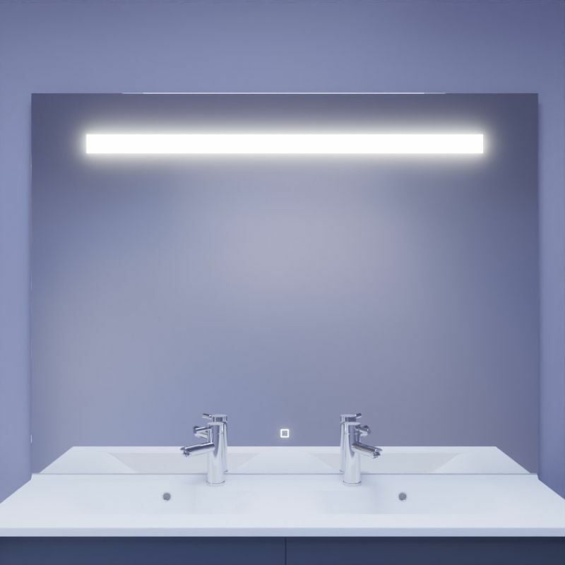 ELEGANCE Miroir 140x105 cm - éclairage intégré à LED et interrupteur sensitif ELEGANCE Miroir 140x105 cm - éclairage intégré à LED et interrupteur sensitif