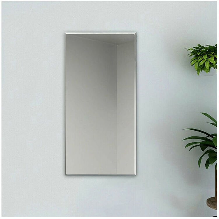 AICA SANITAIRE Miroir mural rectangulaire 120x60cm miroir de salle de bain Miroir