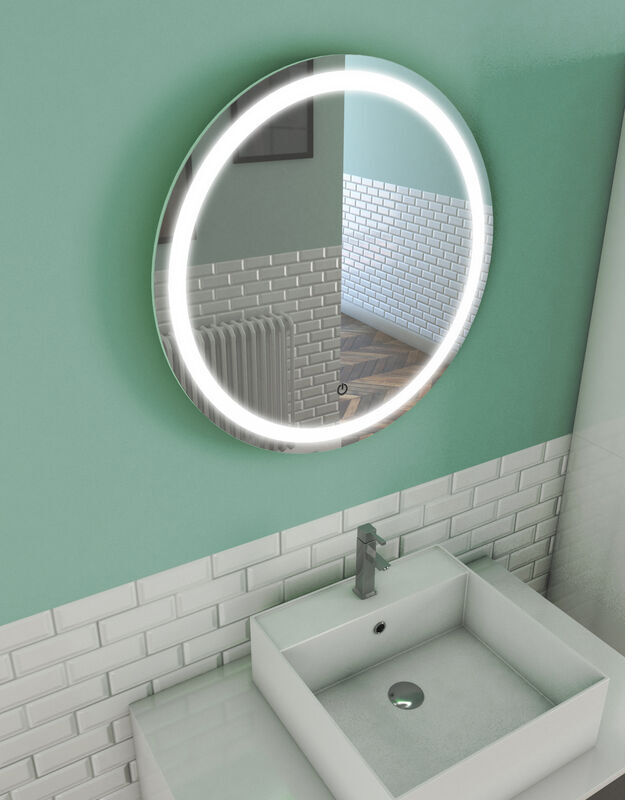 Aurlane - Miroir salle de bain LED auto-éclairant CIRCLE LIGHT diamètre Aurlane - Miroir salle de bain LED auto-éclairant CIRCLE LIGHT diamètre