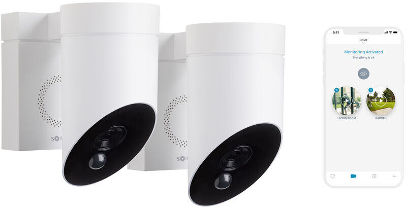 SOMFY 2 Outdoor Camera blanches, caméras extérieures sans fil - 1870471 SOMFY 2 Outdoor Camera blanches, caméras extérieures sans fil - 1870471