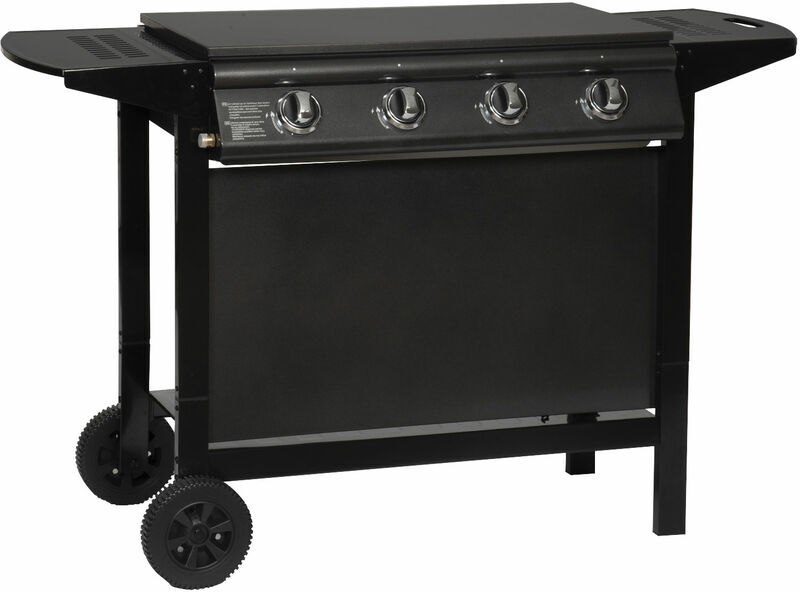 HAPPY GARDEN Barbecue au gaz REDFERN - 4 brûleurs 14kW - Noir HAPPY GARDEN Barbecue au gaz REDFERN - 4 brûleurs 14kW - Noir