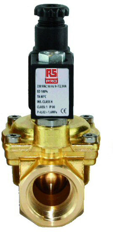 RS PRO Electrovanne SOL, 2 ports , 220 V c.a., NO - Rs Pro RS PRO Electrovanne SOL, 2 ports , 220 V c.a., NO - Rs Pro