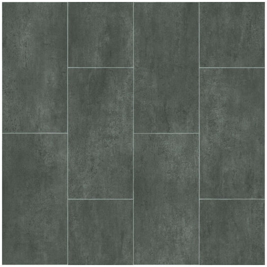 TARKETT Sol PVC Best - Motif Carrelage Gris Foncé Marbré - 4 x 6m TARKETT Sol PVC Best - Motif Carrelage Gris Foncé Marbré - 4 x 6m