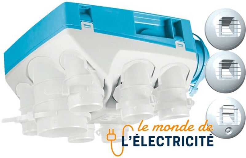 Unelvent - VMC Ozéo Hygroréglable Ecowatt 2 KHB T3/7 P - Très basse Unelvent - VMC Ozéo Hygroréglable Ecowatt 2 KHB T3/7 P - Très basse