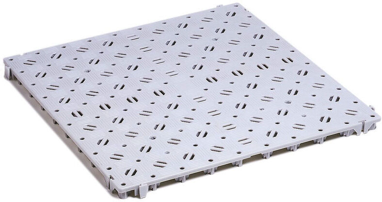 Certeo - Caillebotis en polyéthylène - 500 x 500 mm, robuste, lot de 20 Certeo - Caillebotis en polyéthylène - 500 x 500 mm, robuste, lot de 20