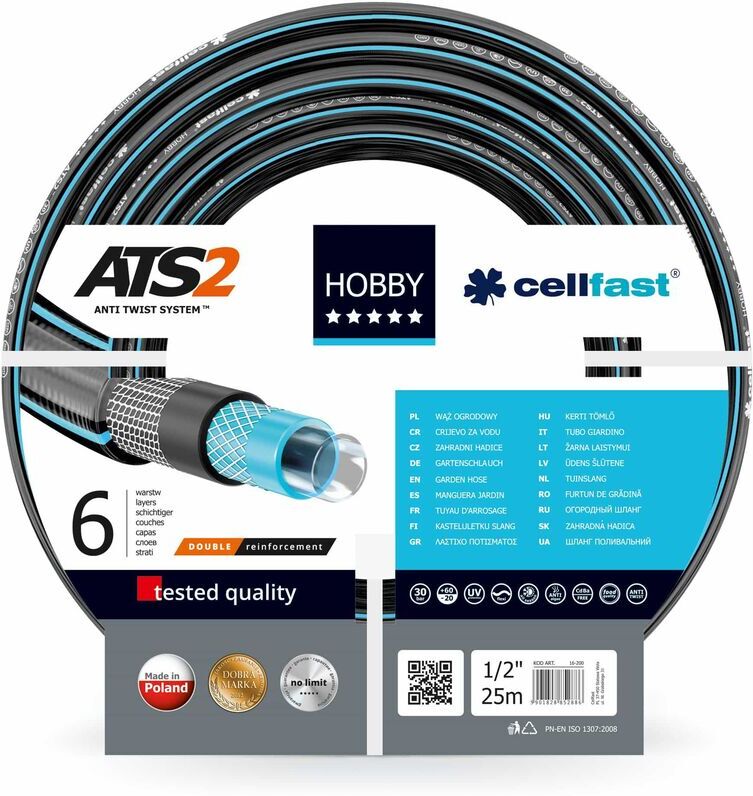 CELLFAST Tuyau d'arrosage 1' - Hobby ATS 16-231 - longueur 50m - Cellfast CELLFAST Tuyau d'arrosage 1' - Hobby ATS 16-231 - longueur 50m - Cellfast