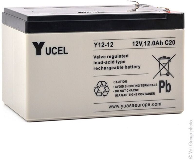 YUCEL Batterie plomb AGM Y12-12 12V 12Ah F6.35 - Yucel YUCEL Batterie plomb AGM Y12-12 12V 12Ah F6.35 - Yucel